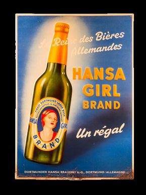 Dortmunder Hansa Brauerei - Hansa Girl Brand. Um 1930