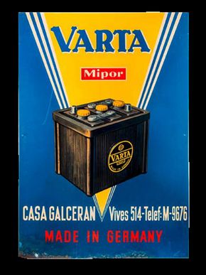 Varta – Mipor Batterien, ca. 1958