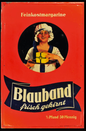Blauband Margarine Blechschild XXL