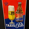 Thurn und Taxis Pils - Regensburg Emailschild - 38x58 cm um 1955