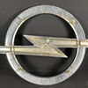 3D  Opel Logo Blitz Chrom Wappen Westiform  77 x 100 cm