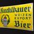 Kuchlbauer Weizen Export Bier Abensberg Niederbayern - Emailschild um 1925/30