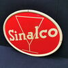 Sinalco Blechschild mit extrem stark gebördelten Rand (1950/1960)