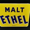 Malt Ethel (Kaffee) Emailschild in fantastischer Erhaltung (Um 1950)