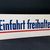 Einfahrt freihalten! XXL Blechschild aus der Zeit um 1950