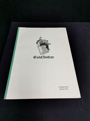 Gold Dollar Werbegrafiken vom Herbst 1953 - Großformatiges Verlagsheft zum Werbekampagne des dritten Quartals 