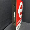 Londoner Bus-Stop - Beidseitig emailliertes Emailleschild aus der Zeit um 1970