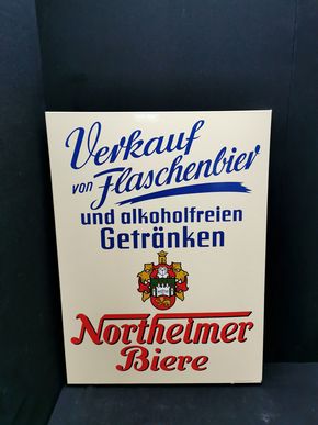 Northeimer Biere - XL Emailleschild aus der Zeit um 1955
