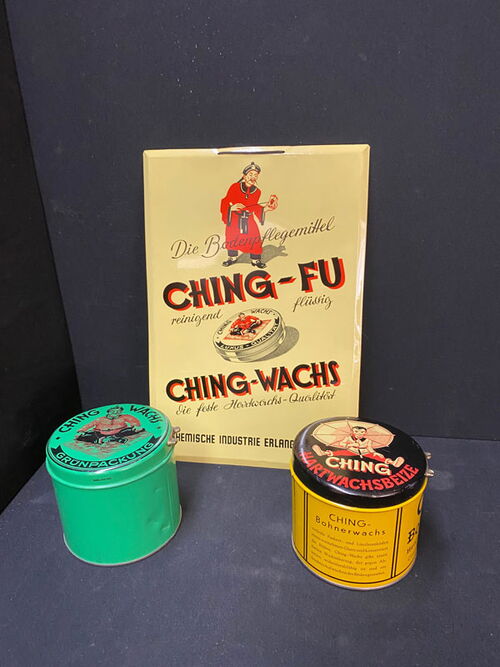 Ching - Fu Bohner- und Hartwachs 3er Set (50er Jahre)