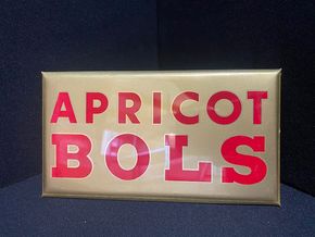 Apricot Bols Türschild Blechschild Semiglas um 1950 