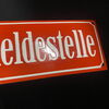 Feuermeldestelle Zuckerguss Emailschild um 1905 