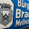 Bürgerliches Brauhaus Mellrichstadt (Bayern) - Gewölbtes Emailleschild um 1930/1950