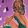 Bademode - Original Pinup-Zeichnung Motiv 2 (XXL) der 50er Jahre