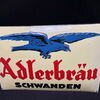 Adlerbräu Schwanden Emailschild 49 x 33 cm - Schweiz um 1925