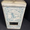 Stollwerck Blechdose mit Glasfenster 26 x 15 x 14 cm - um 1900