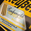 Preußengold Edel Cigaretten Phänomen Emailschild - Dresden 60 x 40 cm - D um 1920