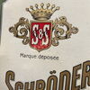 Schröder & Schyler Bordeaux Blechschild Wein Weinkellerei 58 x 38 cm - F um 1905/10
