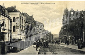 Postkarte mit alten Reklameschildern