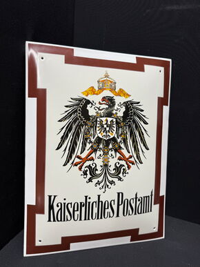 Kaiserliches Postamt (Emailleschild Reproduktion)