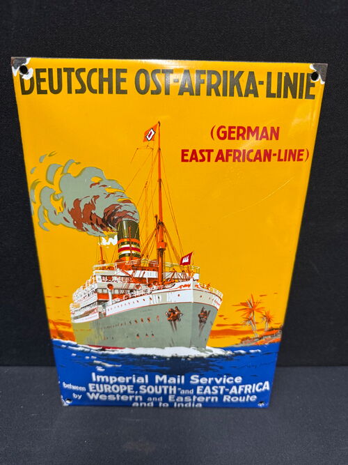 Deutsche Ost-Afrika-Linie (Emailleschild Reproduktion)