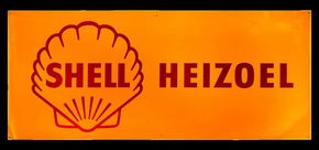 Shell Heizöl, Werbeschild um 1955