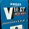V 10 GT - Pneus Kleber - Emaillethermometer (50er Jahre)