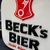 Becks Bier Werbeleuchte