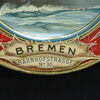 F. Missler Bremen / Agentur für Schiffsfernreisen (Blechschild um 1900)