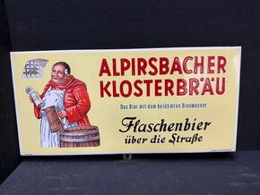 Alpirsbacher Klosterbräu (Emailleschild um 1950)