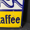 Poetzsch Kaffe (Emailschild, schwere Fertigung, abgekantet, dick schabloniert, Leipzig um 1910)