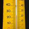 Veith B.F. Goodrich Emaillethermometer in stattlicher Größe (50er Jahre)