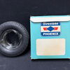 Firestone Phoenix Aschenbecher in Reifenform mit ultraseltener Pappverpackung (Um 1965)