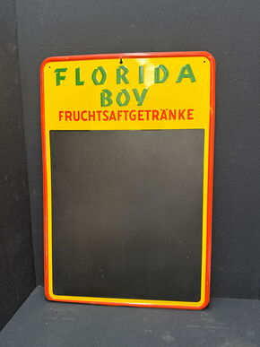 Florida Boy Fruchtsaftgetränke - Große Blechtafel der 50er Jahre