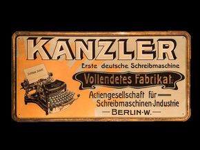 Kanzler – Erste deutsche Schreibmaschine um 1910