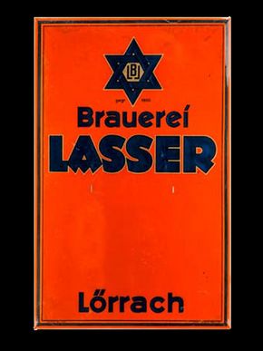 Brauerei Lasser - Lörrach. Um 1925