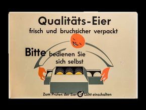 Qualitäts-Eier, um 1960