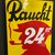 Raucht 24er - Fantastisches Emailleschld (um 1950)