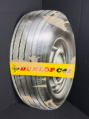 Dunlop C41 Gold Seal Reifen Blechschild 72 x 46 cm um 1960