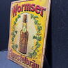 Wormser Apostelbräu Blechschild - seltene Ausführung - Werger Brauerei Worms 47 x 33 cm D um 1915