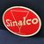 Sinalco Blechschild mit extrem stark gebördelten Rand (1950/1960)