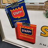 Stapps Cigaretts / Originalwerbung im Rahmen aus der Zeit um 1955