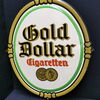 Gold Dollar Blechschild aus der Zeit um 1930