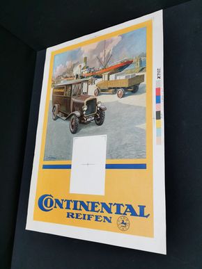 Continental Reifen Kalenderplakat (Um 1930) Motiv 1