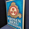 Kronen Bräu Ottensoos - Semiglas-Schild aus der Zeit um 1960