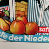 Früchte der Nieder-Elbe / Saftig und frisch (Blechschild aus der Zeit um 1955)