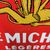 St. Michel Zigaretten - Rundes Emailleschild der 50erJahre