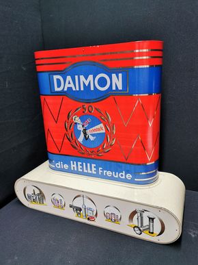 Daimon Batterien (Die helle Freude) - Blechregalsystem mit Originalprüfer