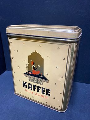 Kaffee - Frisch geröstet / Blechdoese um 1950