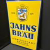 Jahns Bräu (Großes abgekantetes Emailleschild der 50er Jahre)