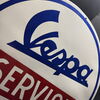 Vespa Service Emailschild 78 cm - D um 1955